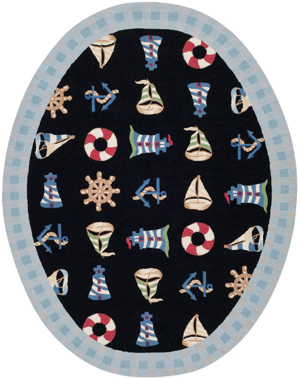 Safavieh Hk239 Hand Hooked Wool Pile Rug HK239B-4R