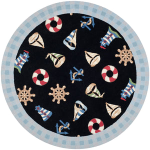 Safavieh Hk239 Hand Hooked Wool Pile Rug HK239B-4R