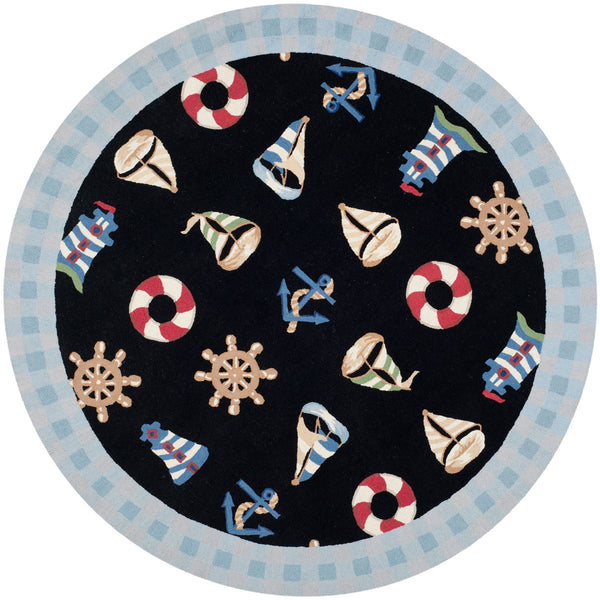 Safavieh Hk239 Hand Hooked Wool Pile Rug HK239B-4R