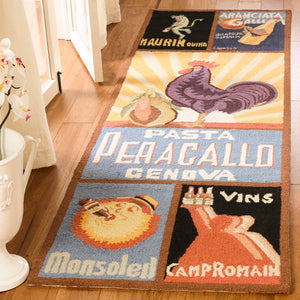 Chelsea Hk245  Hand Hooked Wool Pile Rug Black