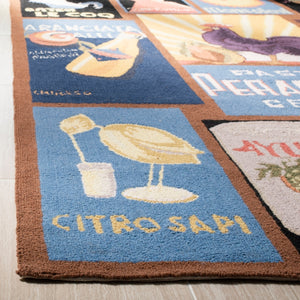 Chelsea Hk245  Hand Hooked Wool Pile Rug Black