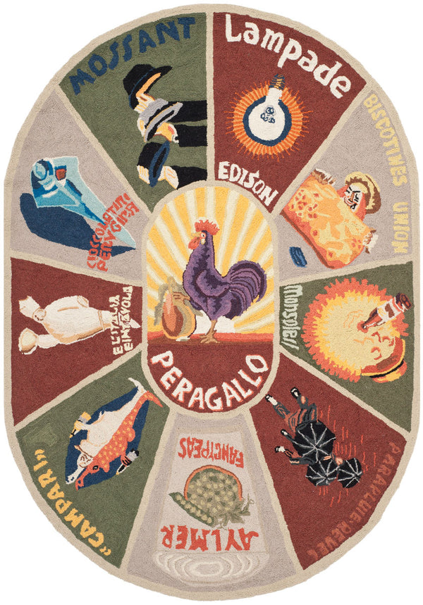 Safavieh Hk245 Hand Hooked Wool Pile Rug HK245B-4R