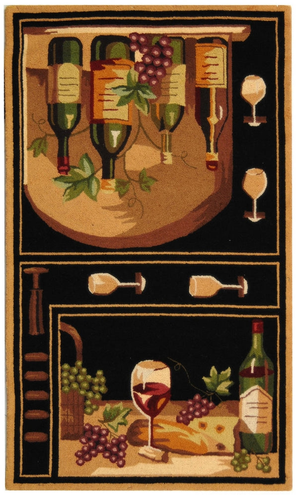 Safavieh Hk254 Hand Hooked Wool Rug HK254B-4R