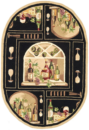 Safavieh Hk254 Hand Hooked Wool Rug HK254B-4R