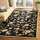 Chelsea Hk263  Hand Hooked Wool Pile Rug Black