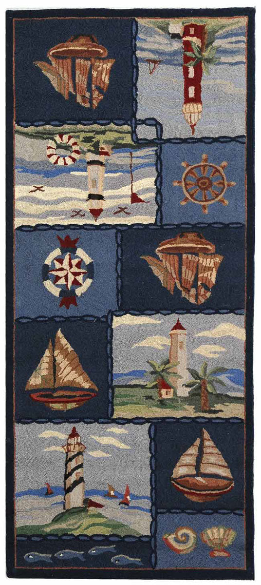 Safavieh Hk267 Hand Hooked Wool Rug HK267A-4R