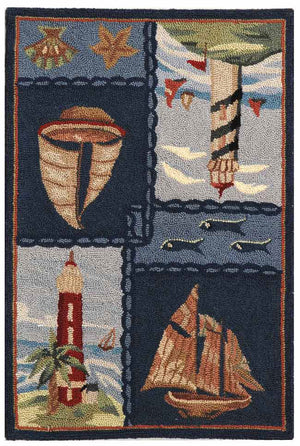 Safavieh Hk267 Hand Hooked Wool Rug HK267A-4R