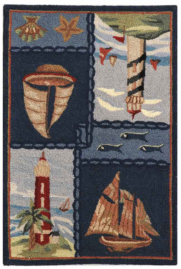 Safavieh Hk267 Hand Hooked Wool Rug HK267A-4R