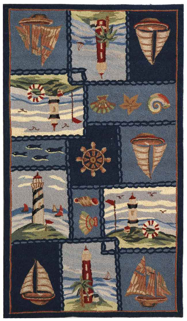 Safavieh Hk267 Hand Hooked Wool Rug HK267A-4R