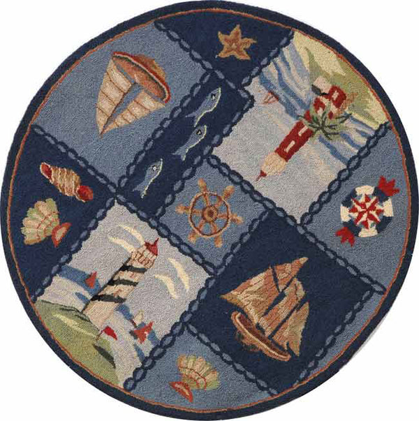 Safavieh Hk267 Hand Hooked Wool Rug HK267A-4R