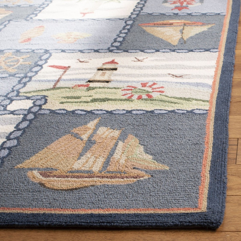 Safavieh Hk267 Hand Hooked Wool Rug HK267A-4R