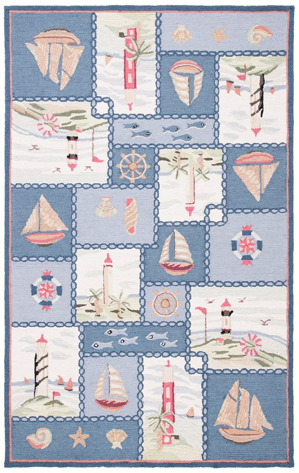 Safavieh Hk267 Hand Hooked Wool Rug HK267A-4R