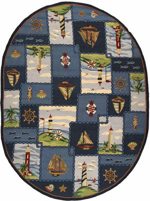 Safavieh Hk267 Hand Hooked Wool Rug HK267A-4R