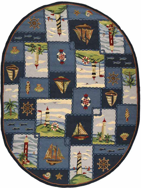 Safavieh Hk267 Hand Hooked Wool Rug HK267A-4R