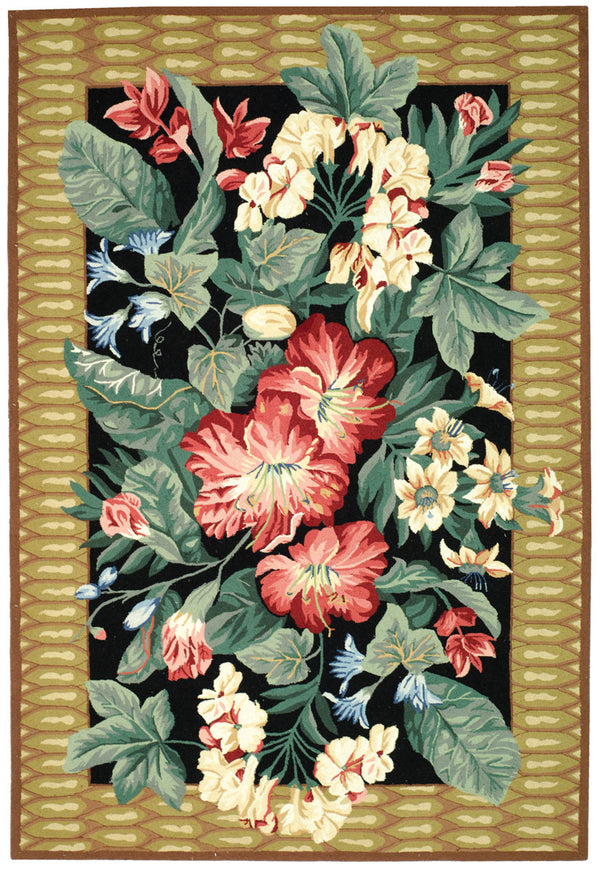 Safavieh Hk301 Hand Hooked Wool Rug HK301A-4R