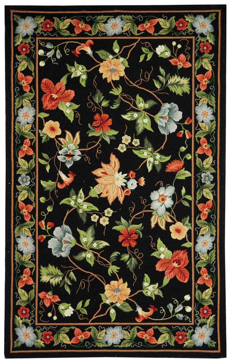 Chelsea Hand Hooked Rug - Luxurious 100% Virgin Wool with Durable Cott