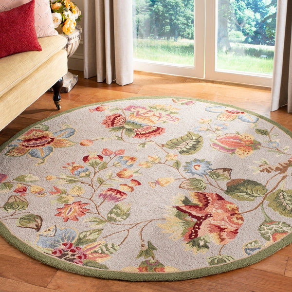 Safavieh Hk331 Hand Hooked Wool Rug HK331C-4R