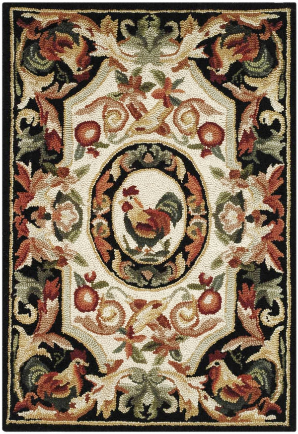 Safavieh Hk48 Hand Hooked Wool Rug HK48K-4R