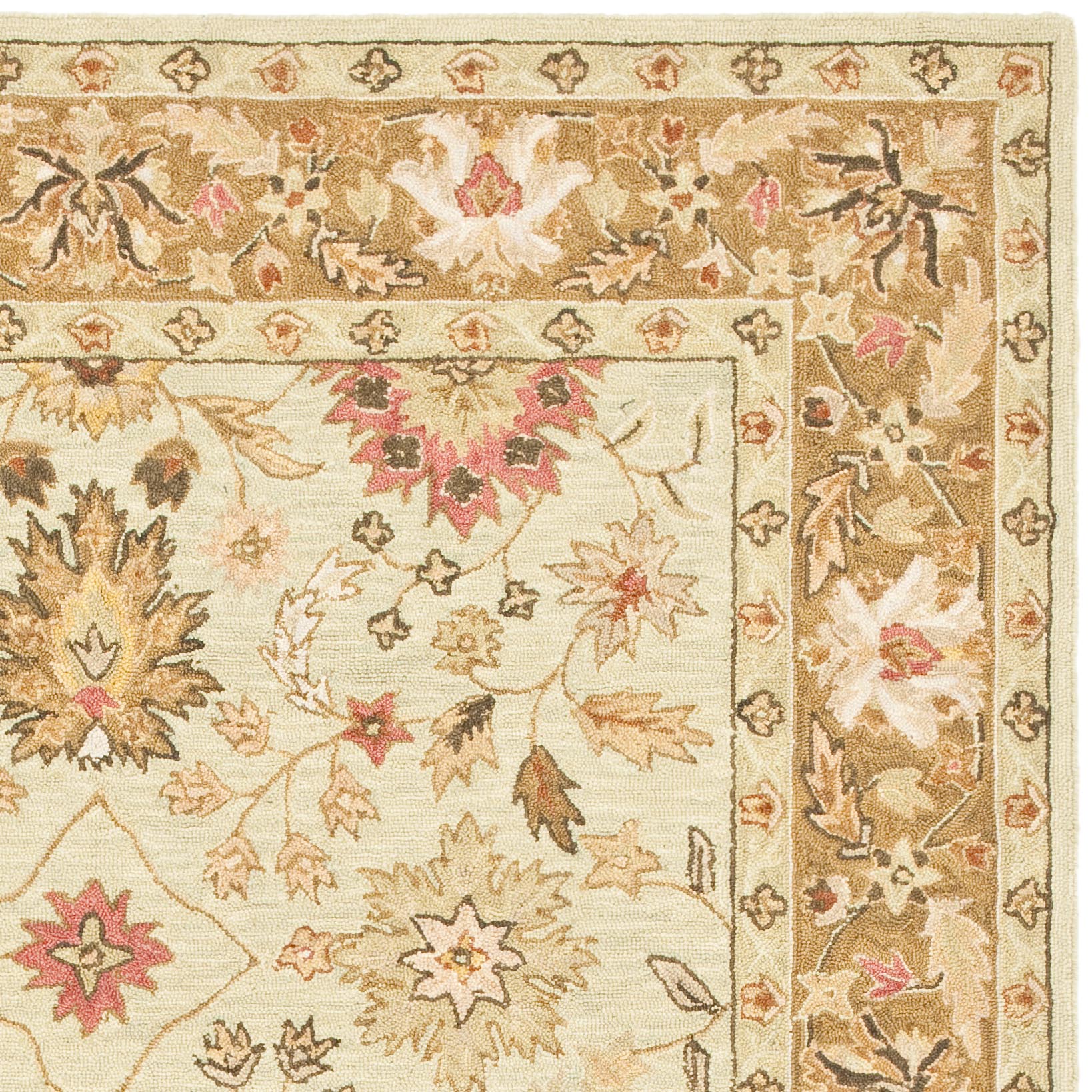 HK5 Hand Hooked Rectangle Wool Rug - Luxurious Pile, Elegant Design, C