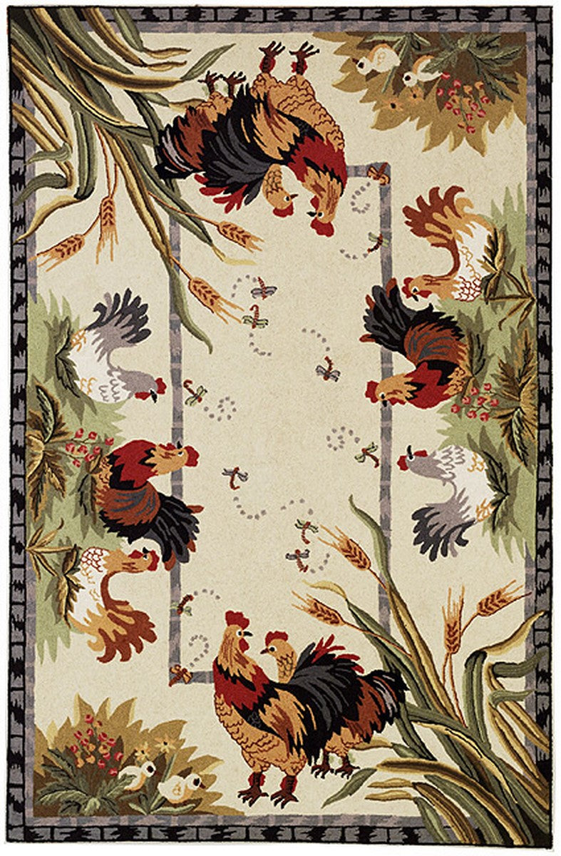 Chelsea Hand Hooked Rug - Luxurious 100% Wool Pile with Timeless Ameri
