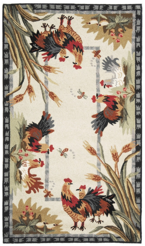 Safavieh Hk56 Hand Hooked Wool Rug HK56A-4R