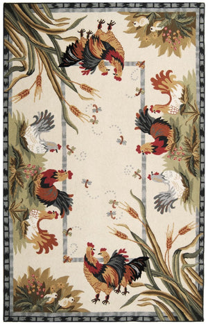 Safavieh Hk56 Hand Hooked Wool Rug HK56A-4R