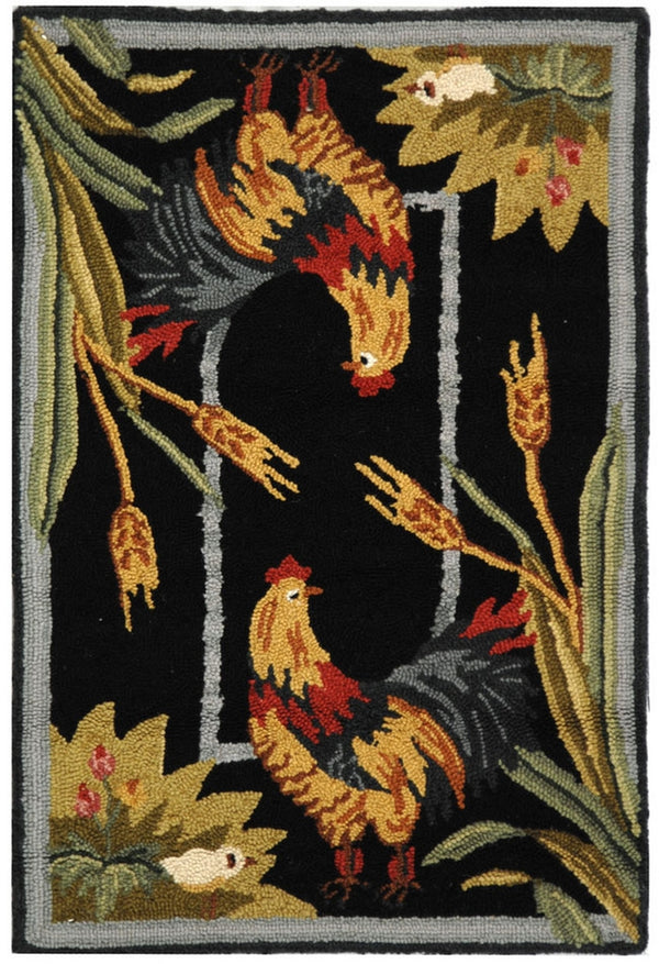 Safavieh Hk56 Hand Hooked Wool Rug HK56B-4R