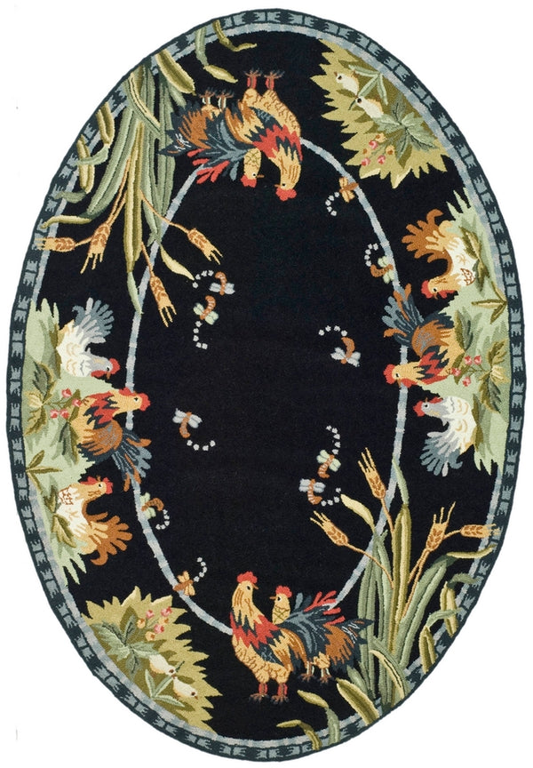 Safavieh Hk56 Hand Hooked Wool Rug HK56B-4R