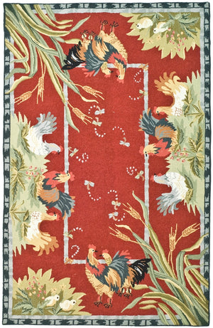 Safavieh Hk56 Hand Hooked Wool Rug HK56C-4R