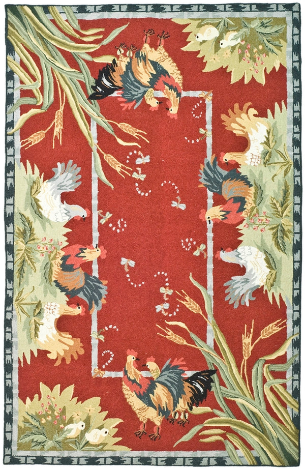 Safavieh Hk56 Hand Hooked Wool Rug HK56C-4R