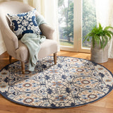 Chelsea Houghton  Hand Hooked Wool Pile Rug Ivory / Navy