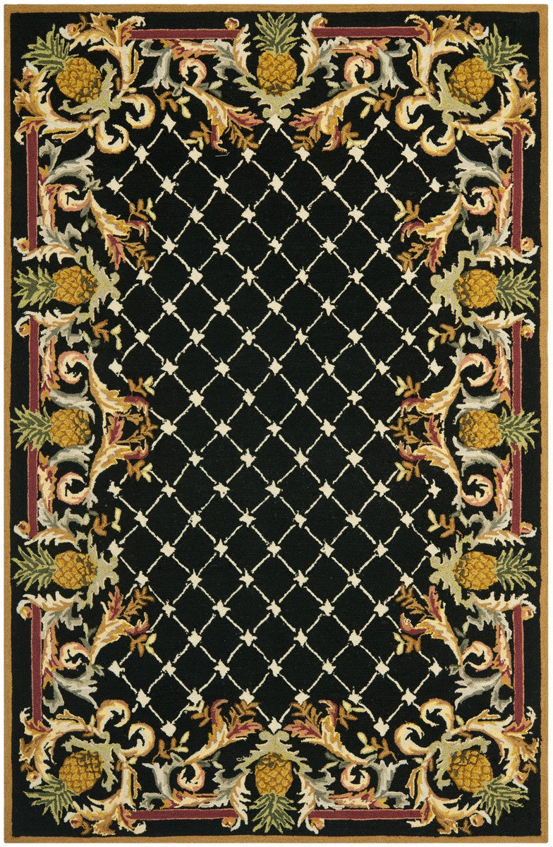 HK728 Hand Hooked Rug - Luxurious 100% Virgin Wool Pile with Timeless American and European Designs