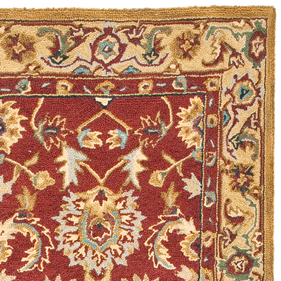 Rectangular Hooked Rugs HK8 Hand Hooked Rectangle Rug in Luxurious Wool Pile – Elegant Home Dé