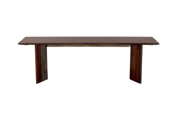 Porter Designs Cambria Solid Sheesham Wood Modern Dining Bench Gray 07-116-13-8397M
