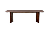 Porter Designs Cambria Solid Sheesham Wood Modern Dining Bench Gray 07-116-13-8397M