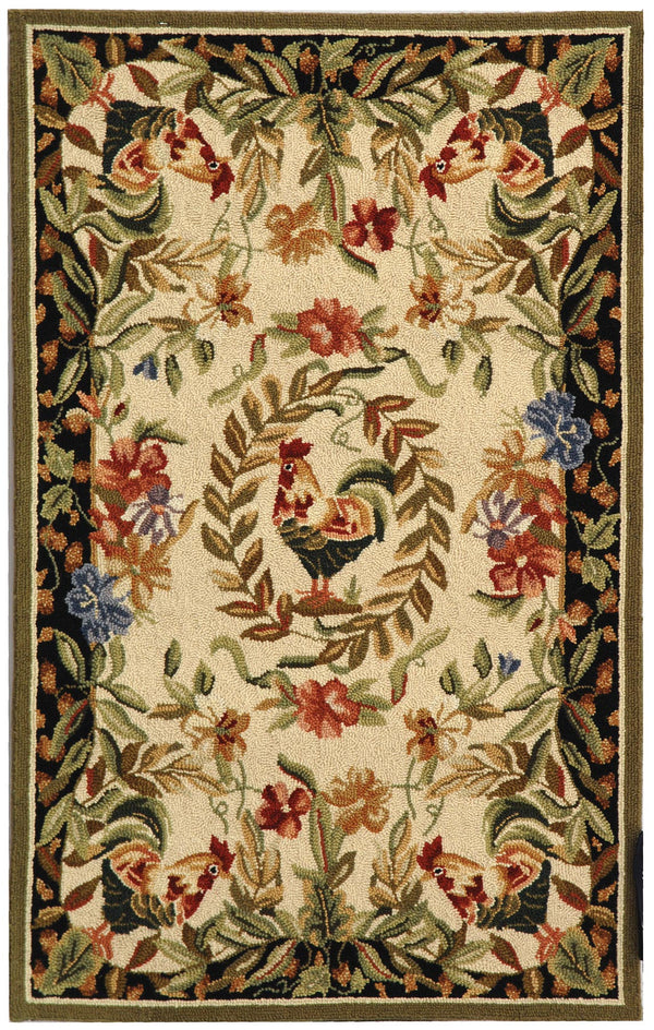 Safavieh Hk92 Hand Hooked Wool Rug HK92A-4R