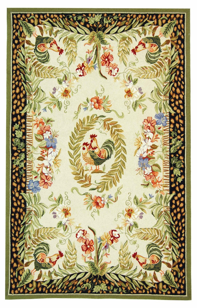 Chelsea Hand Hooked Rug - Luxurious 100% Pure Virgin Wool with Timeles