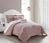 Gigi Rose Queen 5pc Comforter Set