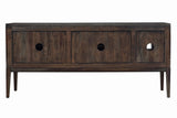 Porter Designs Fall River Solid Sheesham Wood Contemporary Sideboard Gray 07-117-30-4436