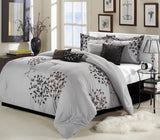 Cheila Silver Queen 12-piece comforter set
