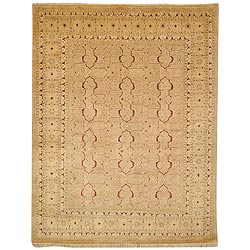 HL112 Hand Knotted Wool Pile Rug from India - Elegant Rectangle Design for Timeless Home Décor