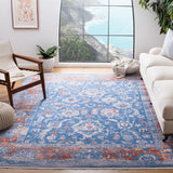 Hellenic 400 Hellenic 415 Traditional Power Loomed 70% Wool, 20% Viscon, 10% Polyamide Rug Blue / Rust