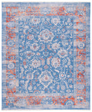 Hellenic 400 Hellenic 415 Traditional Power Loomed 70% Wool, 20% Viscon, 10% Polyamide Rug Blue / Rust