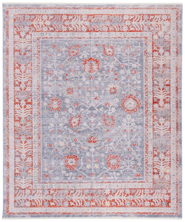 Hellenic 400 Hellenic 416 Traditional Power Loomed 70% Wool, 20% Viscon, 10% Polyamide Rug Grey / Rust