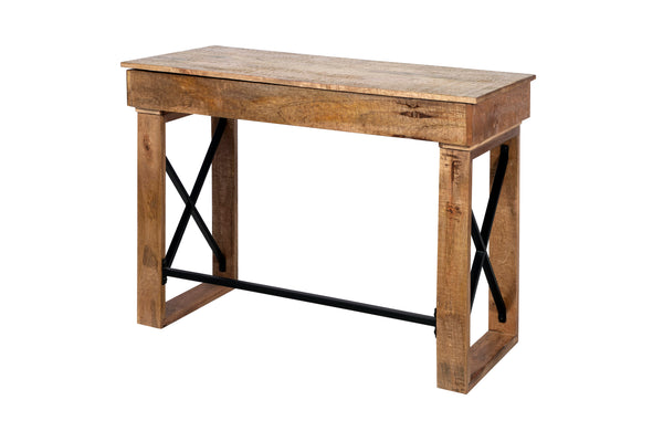 Porter Designs Brampton Solid Wood Lift Top Modern Desk Natural 10-190-05-1790