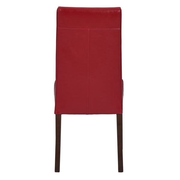 Hartford Bicast Leather Dining Chair Set of 2 - Chic Mid-Century Modern Design for Your Home