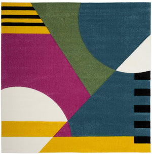 Safavieh Hollywood 706 Power Loomed Polypropylene Contemporary Rug HLW706C-8SQ