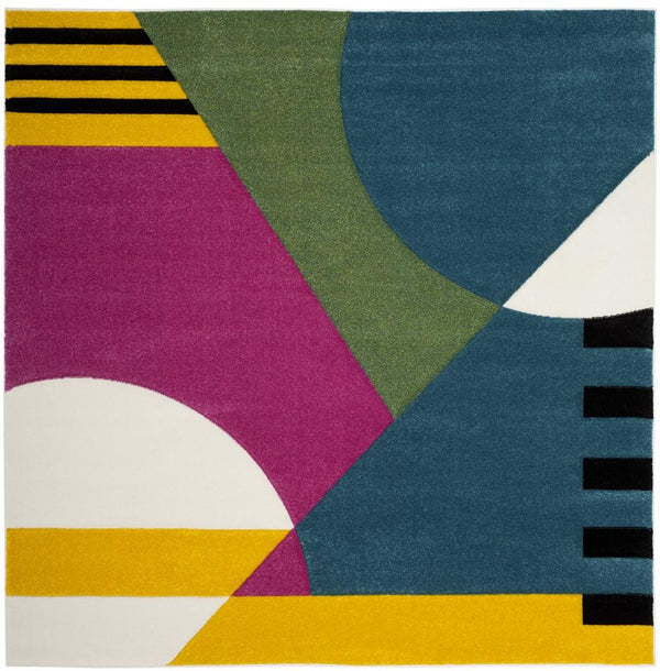 Safavieh Hollywood 706 Power Loomed Polypropylene Contemporary Rug HLW706C-8SQ