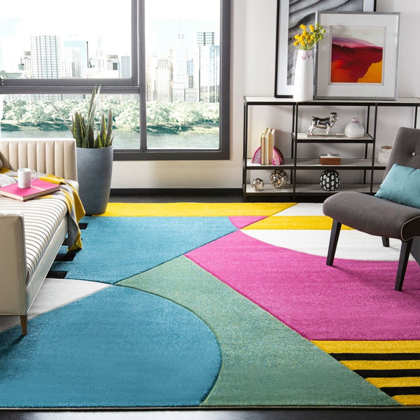 Safavieh Hollywood 706 Power Loomed Polypropylene Contemporary Rug HLW706C-8SQ