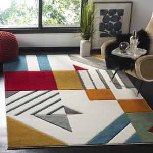 Safavieh Hollywood 709 Power Loomed Polypropylene Contemporary Rug HLW709B-8SQ